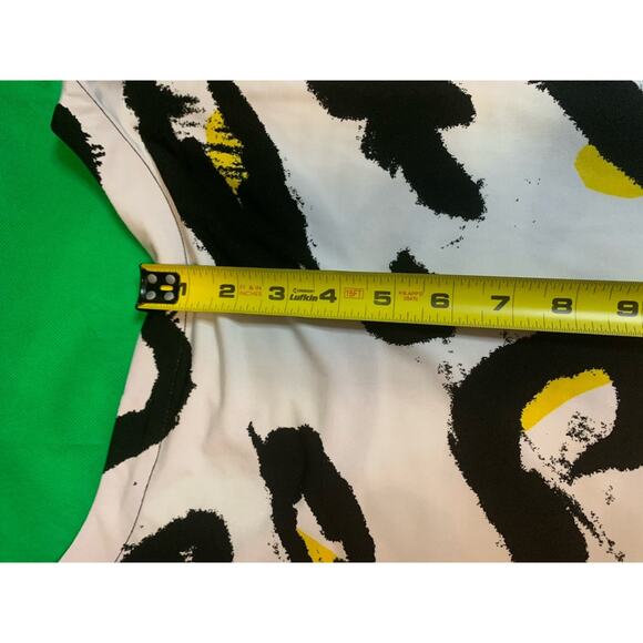 Style & Co Women's Black/White/Yellow Animal Print Long Sleeve Dress Size XL - Picture 4 of 9
